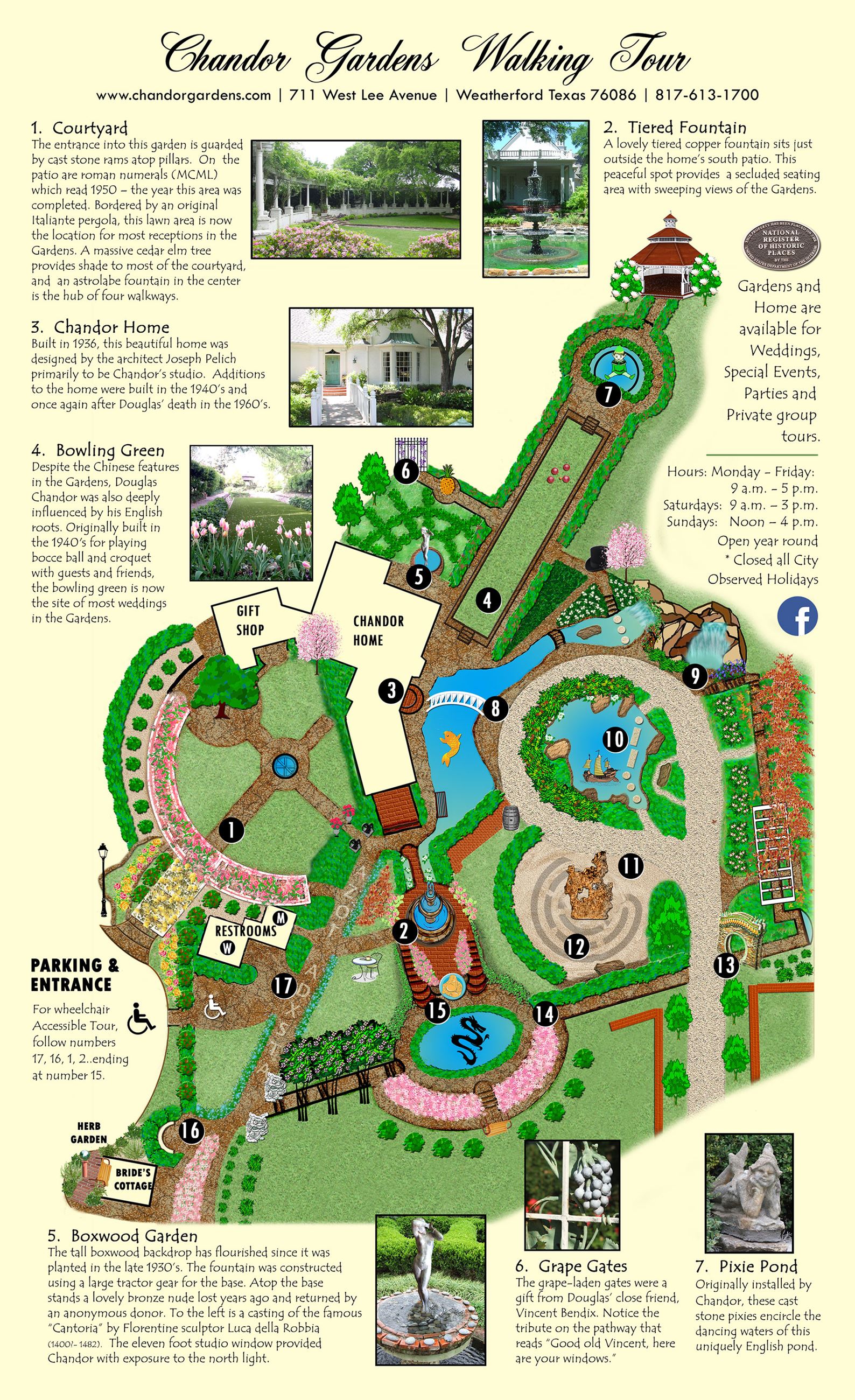 Map of Chandor Gardens